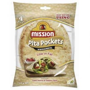 Mission Pita Bread Pockets Wholemeal
