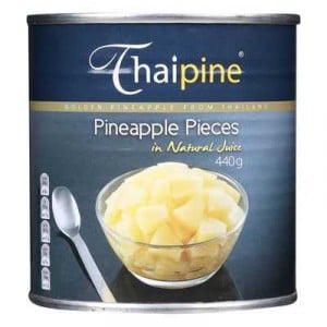 Thai Pine Pineapple Pieces In Natural Juice
