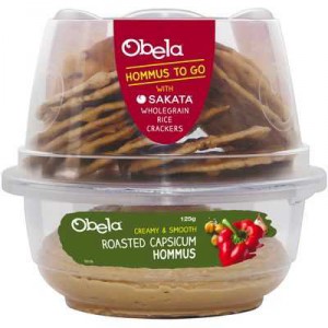 Obela Grab & Go Roast Capsicum Hommus