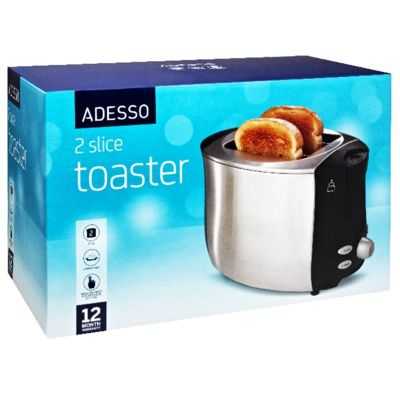 Adesso Appliance Stainless Steel Toaster 2slice