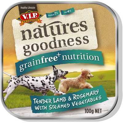 Vip Natures Goodness Grainfree Adult Dog Food Lamb Rosemary & Vegetables