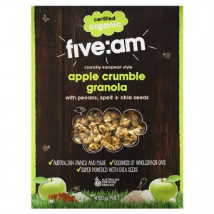 Five:am Organic Apple Crumble Granola