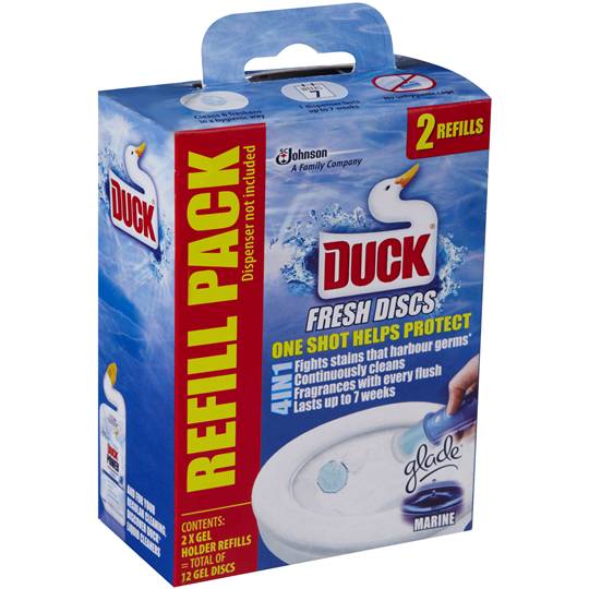 Duck Toilet Cleaner Fresh Disc Marine