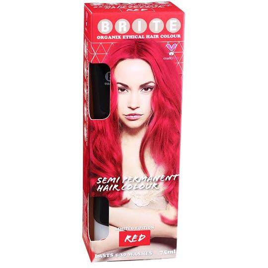 Brite Organix Semi Permanent Hair Colour Limited Edition Red
