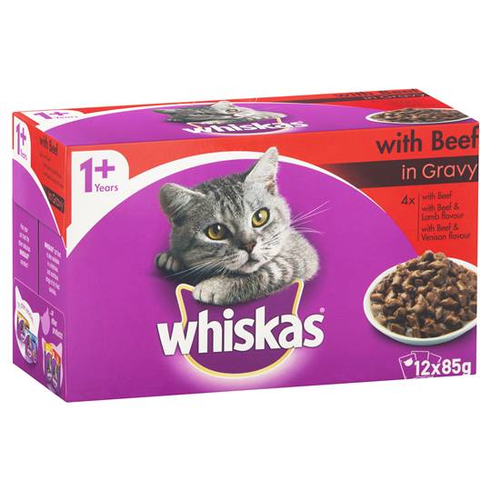 Whiskas Adult Cat Food With Beef