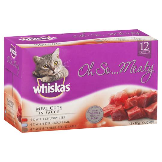 Whiskas Adult Cat Food Oh So Meaty Cuts