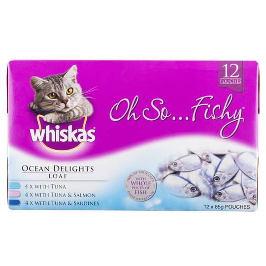 Whiskas Adult Cat Food Oh So Fishy Oceans Delights