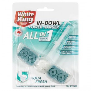 White King 4 In 1 In-bowl Power Hanger Aqua Fresh