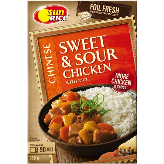 Sunrice Chinese Sweet & Sour Chicken With Rice