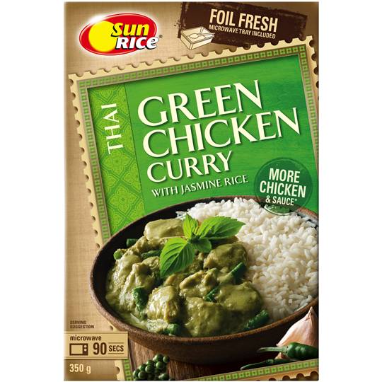 Sunrice Thai Green Chicken Curry With Jasmine Rice