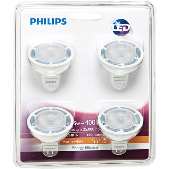Philips Led 12v Downlight Warm White 5.5w 60degree 4pk