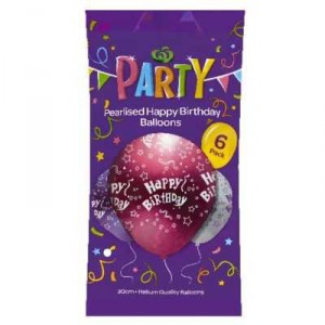 Party Balloons Happy Birthday
