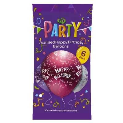 Party Balloons Happy Birthday