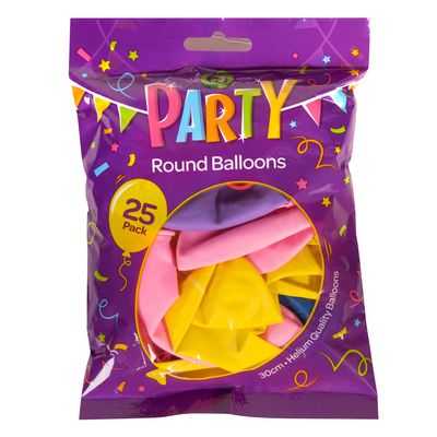Party Balloons Assorted Colours