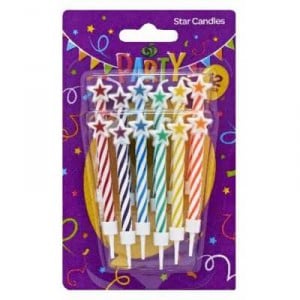 Party Candle Star With Holder
