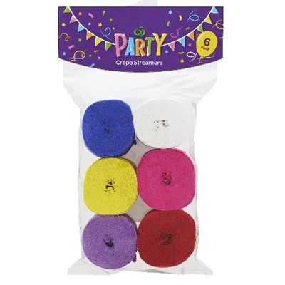 Party Decoration Streamers Solid