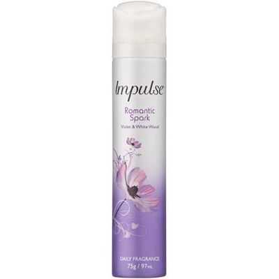 Impulse Body Spray Aerosol Deodorant Romantic Spark Perfume