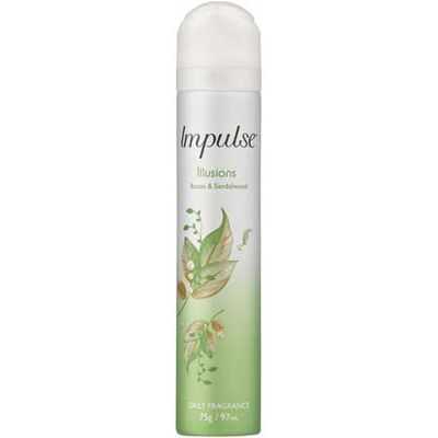 Impulse Body Spray Aerosol Deodorant Illusions Perfume