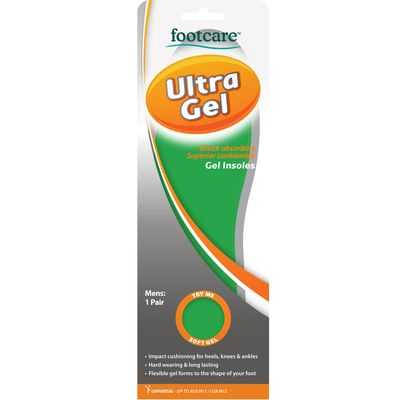 Footcare Foot Care Ultra Gel Insoles Mens