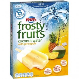 Peters Frosty Fruits Ice Cream Coconut & Pineapple