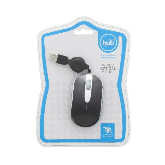 Hub It Wired Optical Mouse Wired Optical