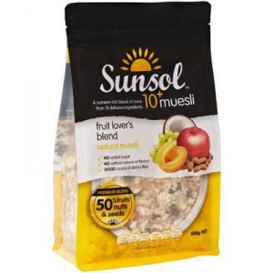 Sunsol Fruit Lovers Blend 10+ Muesli