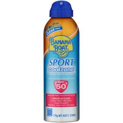 Banana Boat Spf 50+ Sunscreen Cool Zone Sport Spray