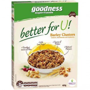 Goodness Superfoods Better For You Barley Clusters