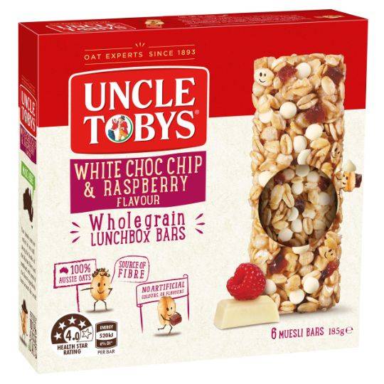 Uncle Tobys Chewy Raspberry & White Choc Chip