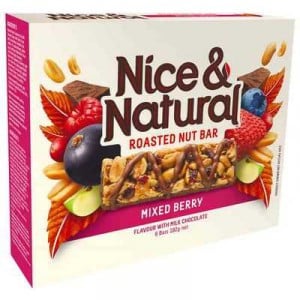 Nice & Natural Roasted Nut Bar Mixed Berry