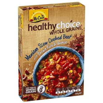 Mccain Healthy Choice Wholegrains Mexican Slow Cooked Beef