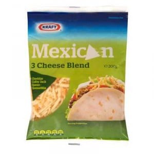 Kraft Grated Mexican 3 Cheese Blend
