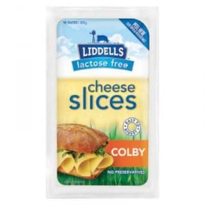 Liddells Lactose Free Colby Cheese Slices