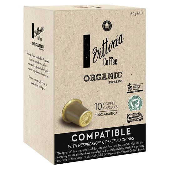 Vittoria Compatible Organic Coffee Capsules