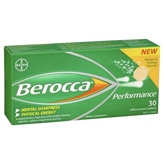 Berocca Performance Caffeine Free Effrvscnt Mngo & Orng