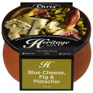 Chris' Heritage Dips Blue Cheese, Fig & Pistachio