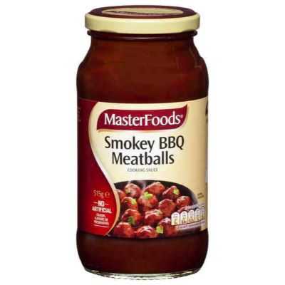 Masterfoods Simmer Sauce Smokey Bbq Meatballs