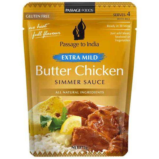 Passage To India Simmer Sauce Extra Mild Butter Chicken