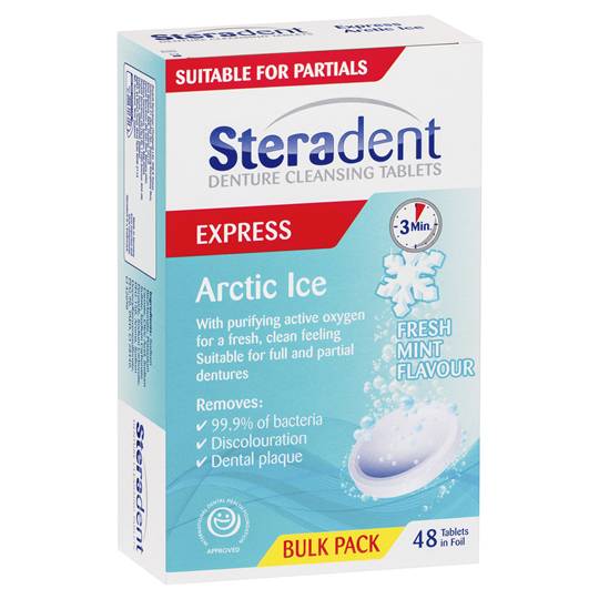 Steradnt Arctic Ice Tablets Denture Care