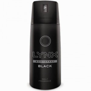 Lynx For Men Body Spray Aerosol Deodorant Black