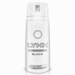 Lynx For Men Aerosol Deodorant Black Antiperspirant