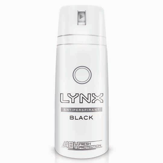 Lynx For Men Aerosol Deodorant Black Antiperspirant