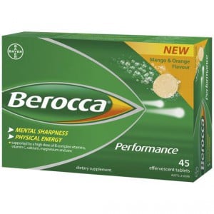 Berocca Performance Caffeine Free Effervescent Mango & Orange