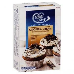 White Wings Cupcake Mix Cookies & Cream
