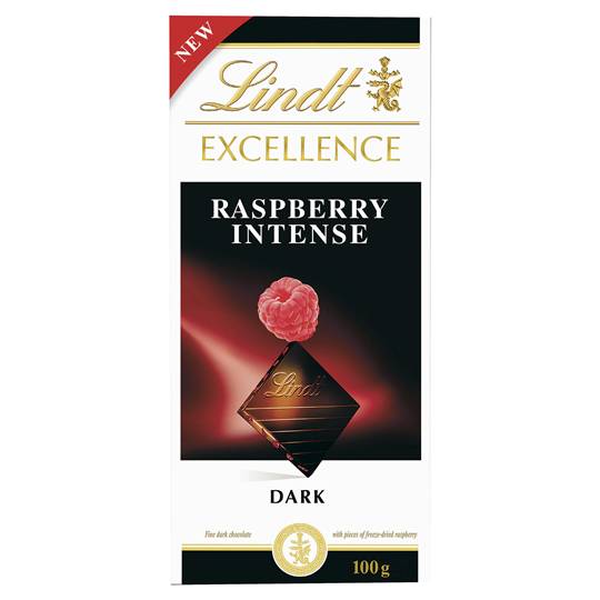 Lindt Excellence Dark Chocolate Raspberry Intense