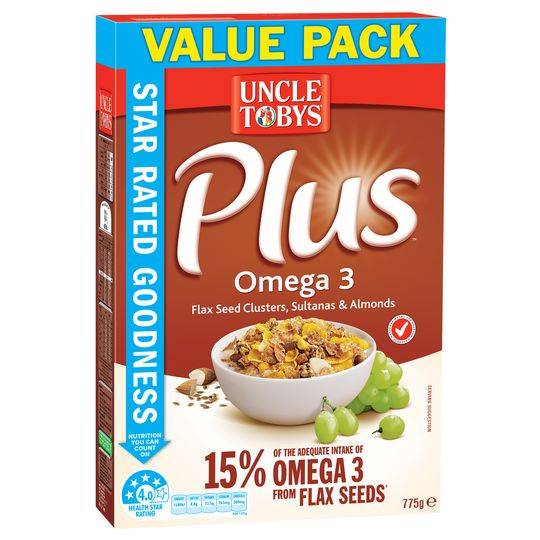 Uncle Tobys Plus Omega 3