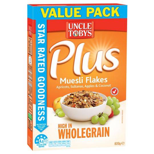 Uncle Tobys Plus Muesli Flakes