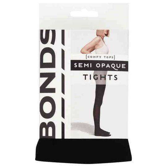 Bonds Comfy Tops Semi Opaque Tights Black Sml-med