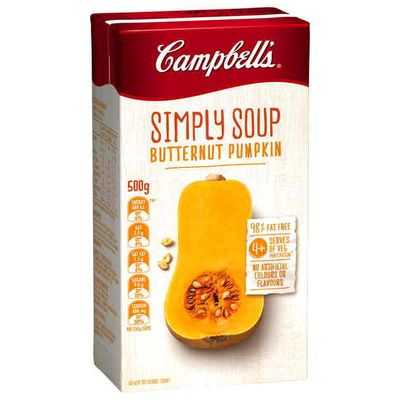 Campbell's Simply Soup Carton Butternut Pumpkin