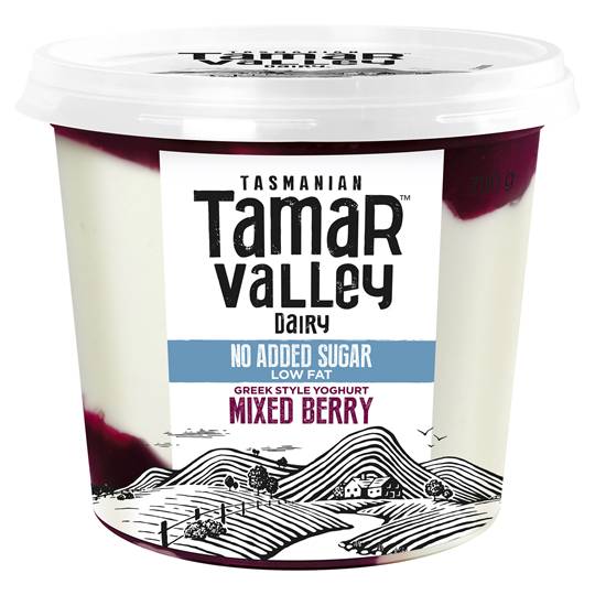 Tamar Valley Greek Style Yoghurt Mixed Berry No Added Sugar